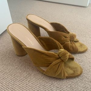 Loeffler Randall suede heel sandals